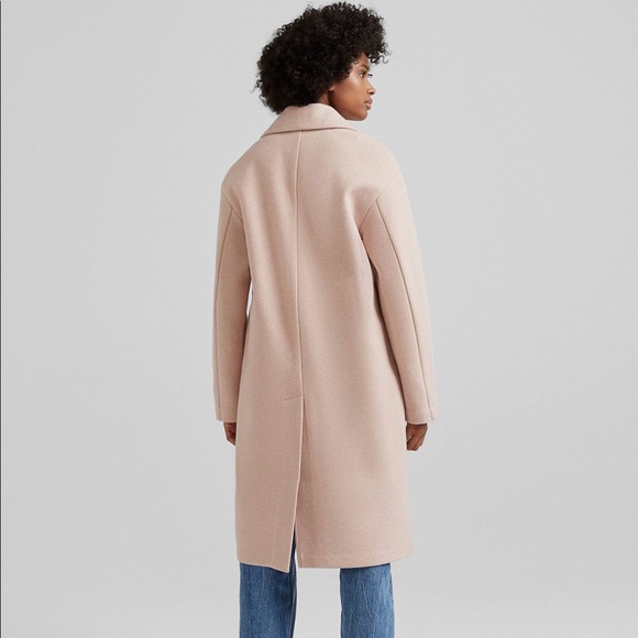 Bershka drop shoulder coat pink - Picture 3 of 5